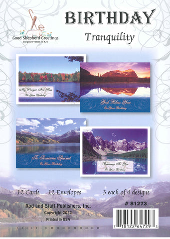 BOXED CARD - BIRTHDAY - TRANQUILITY