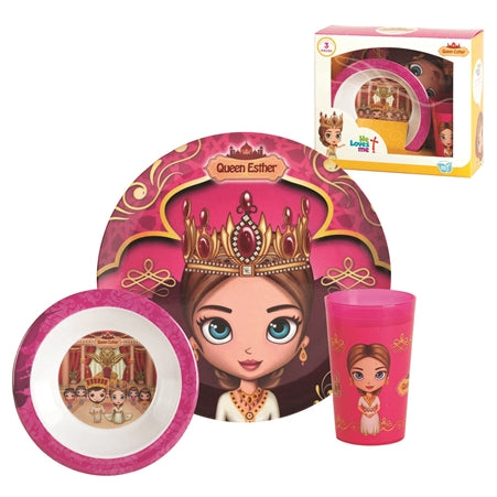 CHILDREN'S DISH SET QUEEN ESTHER