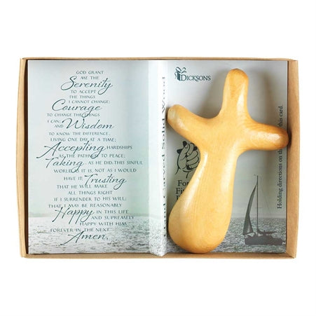 WOOD THE CROSS - SERENITY PRAYER 5"