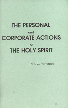 PERSONAL & CORPORATE ACTIONS OF THE HOLY SPIRIT - PAMPHLET
