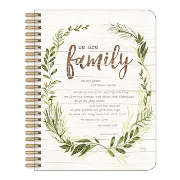 MED. SPIRAL NOTEBOOK - WE ARE FAMILY