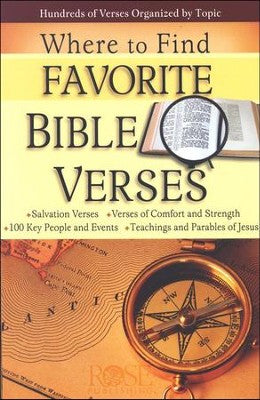 PAMPHLET - WHERE TO FIND YOUR FAVORITE VERSES