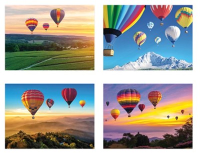 BOXED CARDS - ENC - HOT AIR BALLOONS