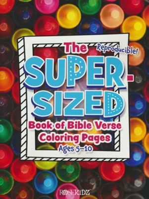 SUPER SIZED BOOK OF BIBLE BIBLE VERSES COLORING
