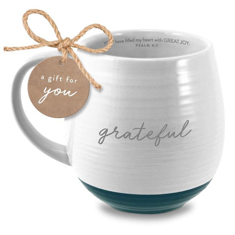 MUG - GRATEFUL - WHITE - 18OZ