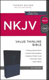 NKJV -  THINLINE NAVY  LEATHERSOFT VALUE