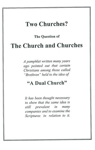 TWO CHURCHES? M. BEST - Paperback