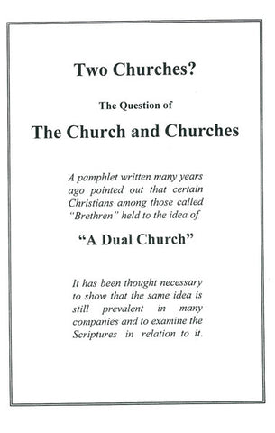 TWO CHURCHES? M. BEST - Paperback
