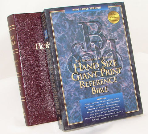 KJV HANDSIZE GP REF INDEXED BURG BOND