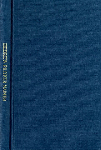 HEBREW PROPER NAMES, G.V. WIGRAM- Hardback