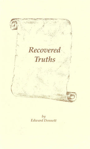 RECOVERED TRUTHS, E. DENNETT- Paperback