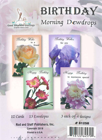 BOXED CARD - BD - MORNING DEWDROPS