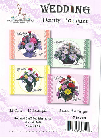 BOXED CARD - WEDDING - DAINTY BOUQUET
