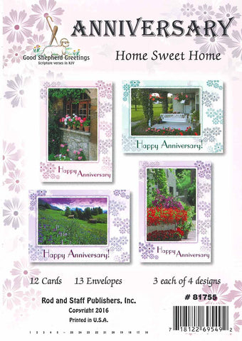 BOXED CARD - ANNIVERSARY - HOME SWEET HOME