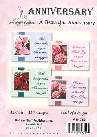 BOXED CARD - ANNIVERSARY - BEAUTIFUL ANNIVERSARY