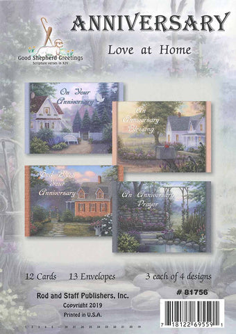 BOXED CARD - ANNIVERSARY - LOVE AT HOME