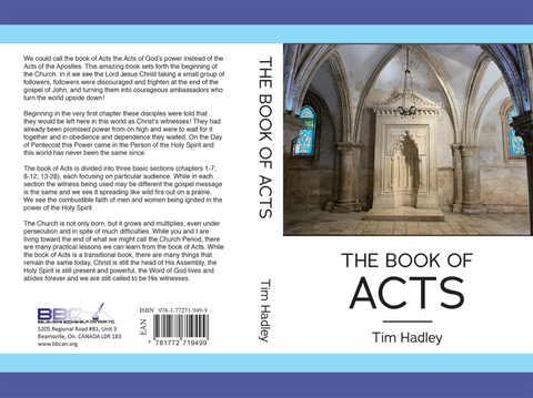 THE BOOK OF ACTS - T. HADLEY