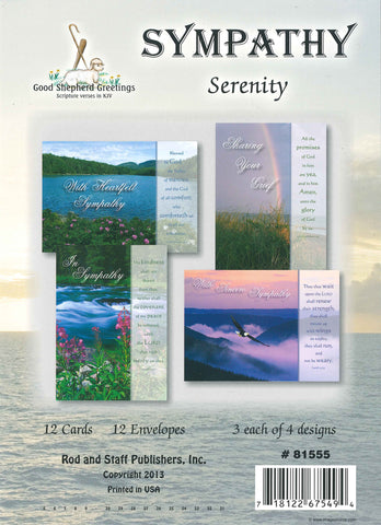 BOXED CARD - SYMPATHY - SERENITY